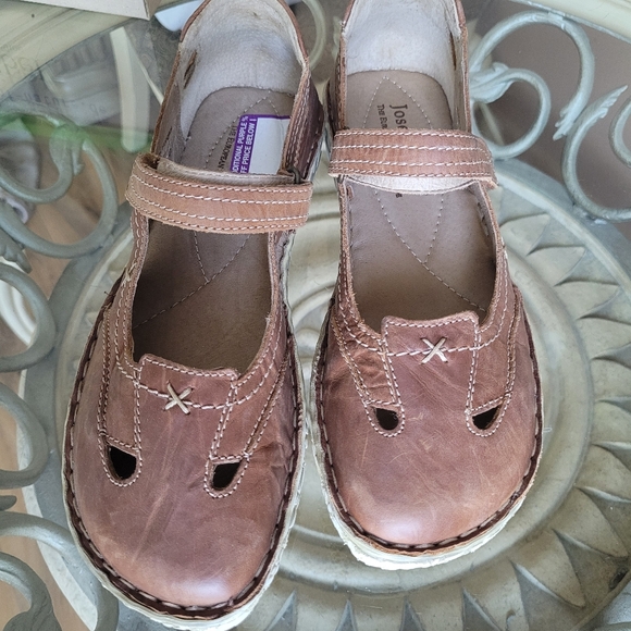 Josef Seibel European comfort shoes, size 8.5, bark color, leather - Picture 4 of 11